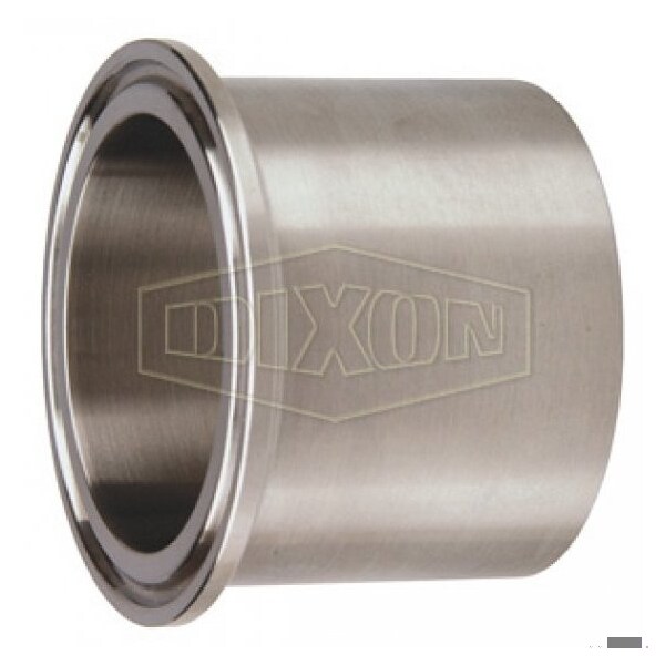 Heavy Duty Clamp Ferrule, 6 in Nominal, Tank Weld End Style, 316L SS, Domestic
